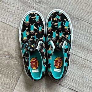 Phineas and Ferb - Perry the platypus slip on vans